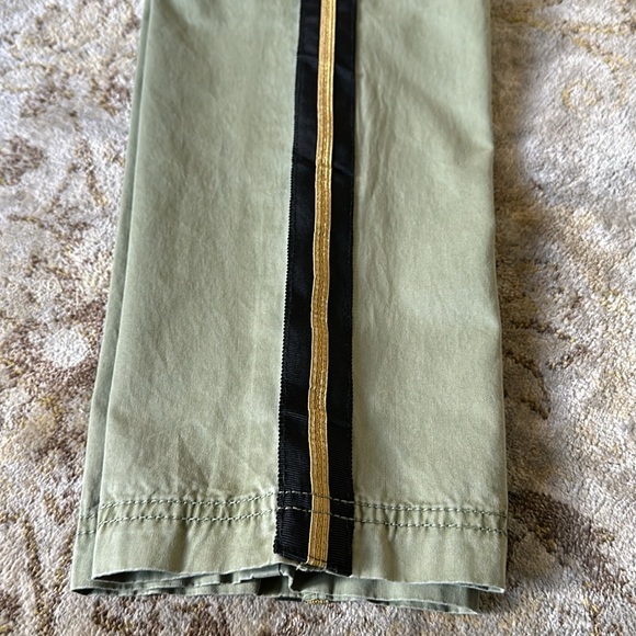 Zadig&Voltaire green pants Pamela Pomelo cotton. Side strips black and gold. - Picture 4 of 9